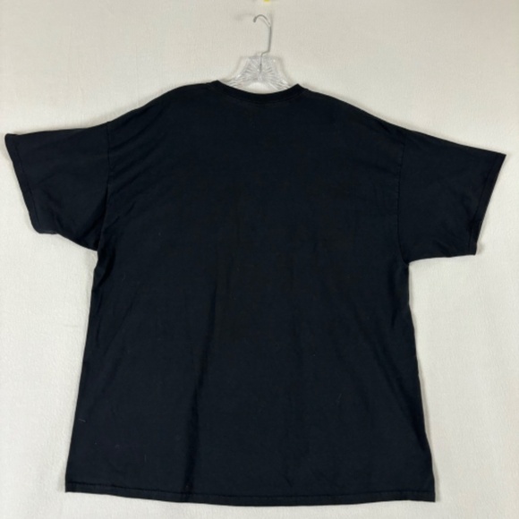 Dom Blue Eyed White Tiger Face Black Graphic Short Sleeve Men's T-Shirt Size XXL - Picture 5 of 10